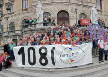 Pensionistas realizan marcha desde distintos puntos a Vitoria-Gasteiz, por 1080€ de pensión mínima