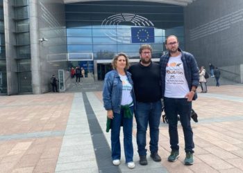 Los «Anticapi» llevan la lucha desde el 10 de noviembre de los trabajadores de Butrón a Bruselas