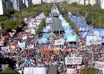 ARGENTINA. La izquierda movilizó a decenas de miles de personas contra el FMI, el hambre y el desempleo