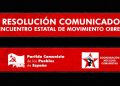 PCPE, CNC. I Encuentro estatal del Movimiento Obrero