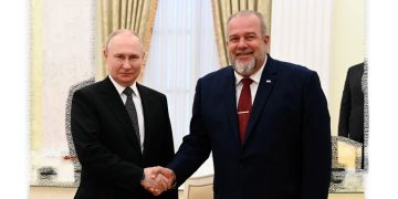 RUSIA. Putin recibe en Moscú al primer ministro cubano, Manuel Marrero Cruz