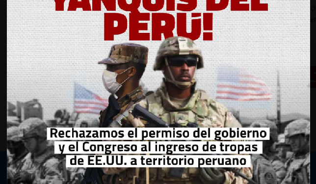 PERÚ. Masiva llegada de soldados yanquis