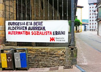 Propaganda política del Movimiento Socialista de Euskal Herria (reportaje fotográfico)