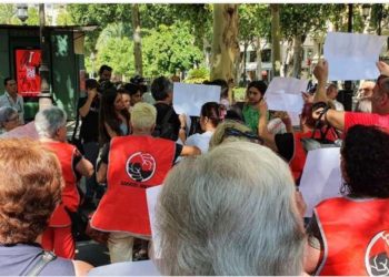 Barrios Hartos irrumpe en el pleno del ayuntamiento de Sevilla