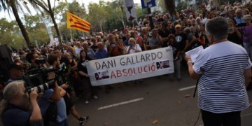 Concentración por la libertad de Dani Gallardo