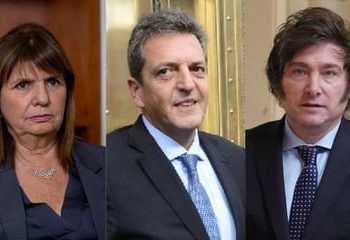 ARGENTINA elegirá presidente entre la extrema derecha (Milei o Bullrich) y la derecha (Massa)