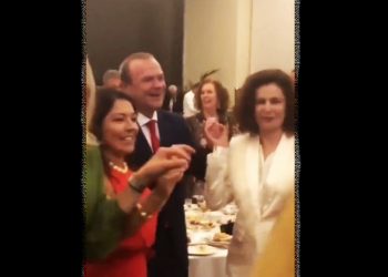 Juntos y revueltos: gente del PSOE, CC y PP celebrando el Día del Trono Marroquí (+ vídeo)