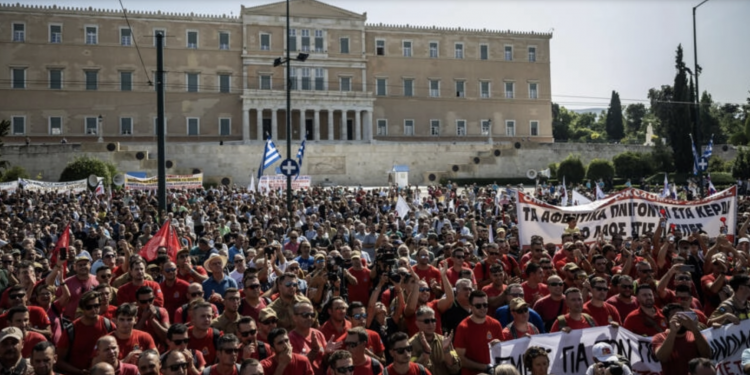 Huelga general y movilización en Grecia contra las políticas antiobreras de la UE aplicadas por su gobierno