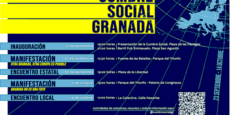Movilizaciones y comunicados frente a la cumbre de la UE en Granada, y calendario.