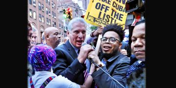 EE.UU. El presidente de Cuba, Díaz-Canel salió a las calles de Nueva York y compartió con la gente