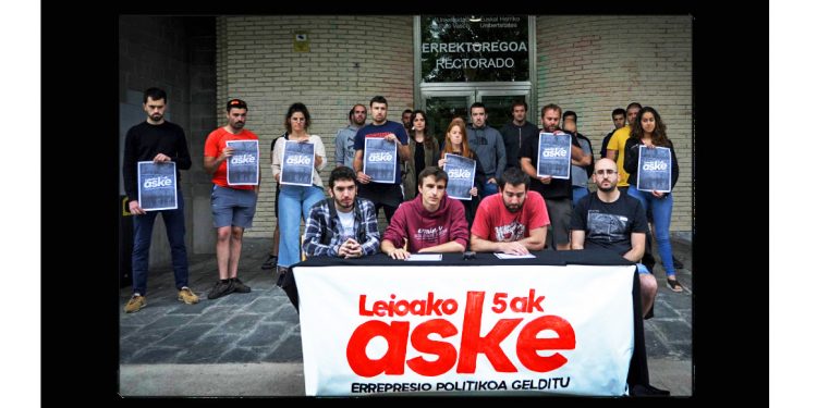 Los 5 de Leioa serán juzgados el día 27 del mes en curso; piden para ellos 40 años de prisión