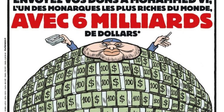 «Envíe sus donativos a Mohamed VI, uno de los monarcas más ricos del mundo, con sus 6.000 millones de dólares»