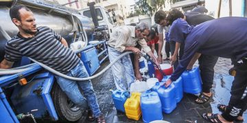 La reanudación del servicio del agua en el sur de la Franja de Gaza no es una acción humanitaria, es…