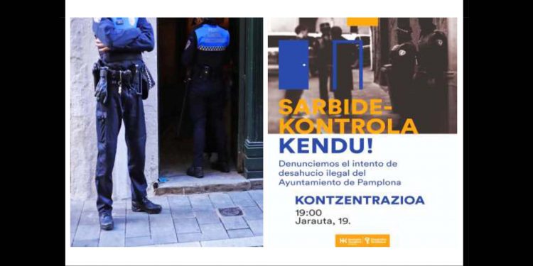 Los vecinos del nuevo bloque de viviendas socialistas de Iruñea están sitiados por la policía (+ vídeo)