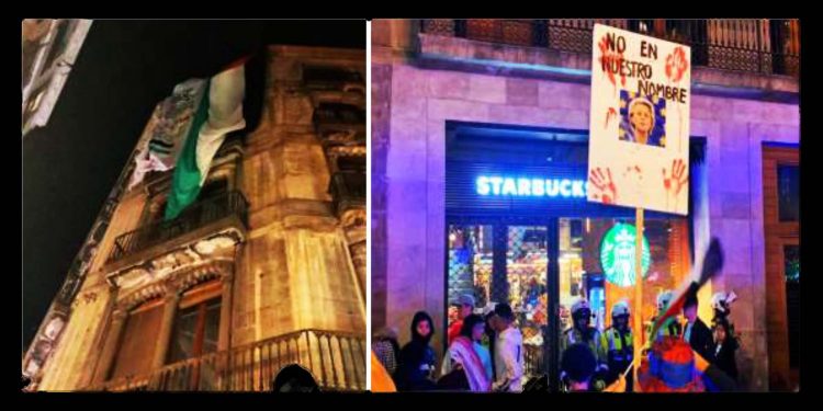 Expropian un bloque sionista en el barrio Raval, Barcelona