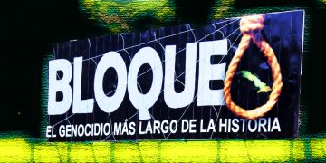 NO al bloqueo genocida e ilegal yanqui contra Cuba