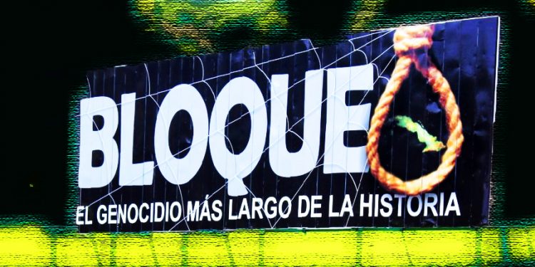 NO al bloqueo genocida e ilegal yanqui contra Cuba
