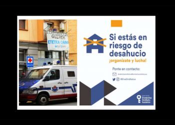 El Sindicato Socialista de Vivienda de E.H. demuestra que, frente a los desahucios, también la lucha es el único camino