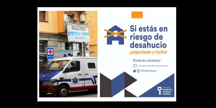 El Sindicato Socialista de Vivienda de E.H. demuestra que, frente a los desahucios, también la lucha es el único camino