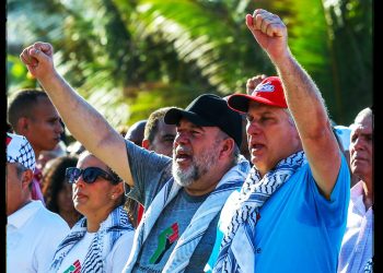 CUBA. El presidente y el primer ministro encabezaron en La Habana manifestación en solidaridad con Palestina