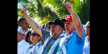 CUBA. El presidente y el primer ministro encabezaron en La Habana manifestación en solidaridad con Palestina