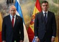 Pedro Sánchez llega a Israel y se reúne con el genocida Netanyahu
