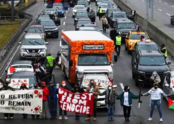 EE.UU. Carreteras de acceso a dos aeropuertos fueron cortadas por manifestantes en apoyo a Palestina