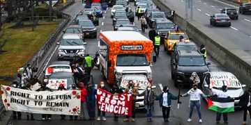 EE.UU. Carreteras de acceso a dos aeropuertos fueron cortadas por manifestantes en apoyo a Palestina