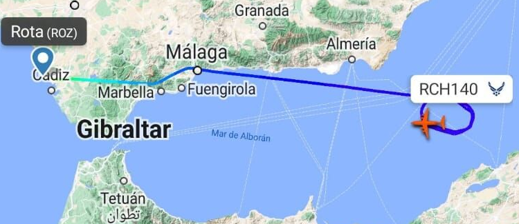 El gobierno progre autoriza el uso de la Base de Rota como conexión de aviones de guerra yanquis a Medio Oriente