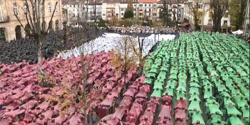 Se suceden los actos solidarios con Palestina; observen el de Gernika