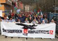 Masiva manifestación entre Ordizia y Beasain para denunciar la complicidad de empresas y gobiernos con el sionismo