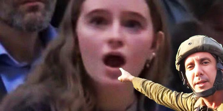 A esta joven sionista le traicionó el subconsciente de esta manera (vídeo)