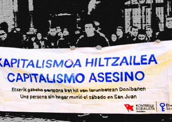 Bajo el cruel sistema capitalista siempre habrá personas que se verán obligas a dormir en la calle