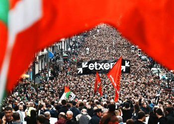 Sare movilizó a miles de personas en Bilbao; la reivindicación de la amnistía volvió a estar ausente
