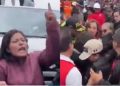 PERÚ. Imágenes de una mujer que burló la seguridad de la Presidenta para despeinarla