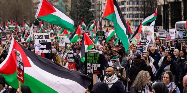 MÉXICO. Miles de personas se manifestaron para exigir al gobierno “romper relaciones con Israel”