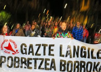 GKS moviliza en Tolosa a cientos de personas contra el empobrecimiento de los jóvenes trabajadores