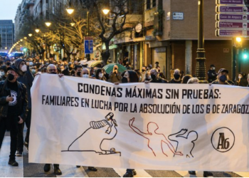 El Supremo condena a cuatro años y nueve meses de prisión a cuatro de los seis antifascistas de Zaragoza