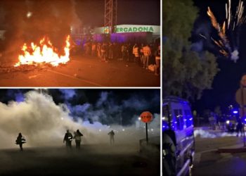 Los antidisturbios reprimen una protesta de trabajadores contra Mercadona (Videos)