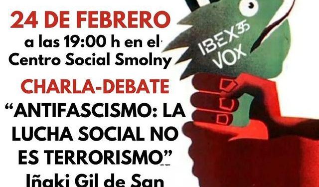 Jornadas antifascistas en Cantabria (manifestación, conciertos, encuentros con activistas…)