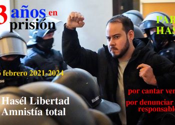 16 de febrero. Hoy cumple Pablo Hasél tres años en prisión