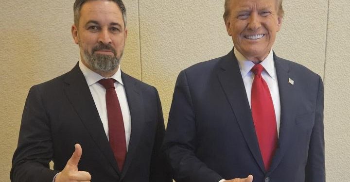 Abascal con Trump y Milei para repudiar el socialismo y atacar con dureza a los emigrantes