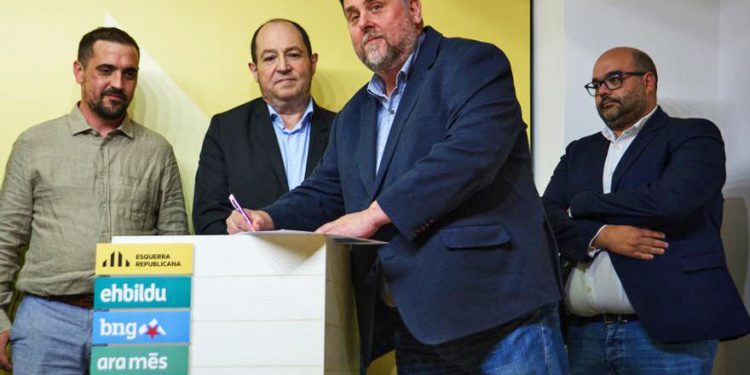 EH Bildu se presenta a las europeas con ERC, entre otros, que votó NO a romper relaciones con Israel