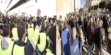 La solidaridad de clase frente a la represión de los aparatos del estado de la clase dominante hoy ante los juzgados de Cádiz