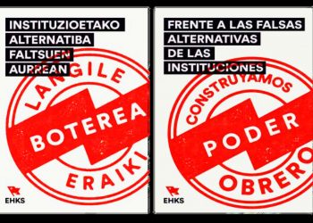 EHKS realiza acciones de protesta en varios hospitales de Euskal Herria