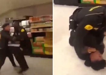 Un matón de Mercadona ejerció de esta manera su “trabajo” (vídeo)