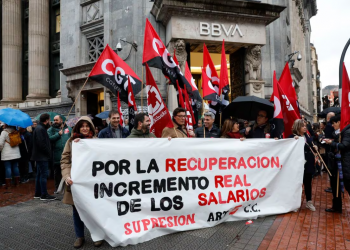 Huelga en el sector bancario entre previsiones de beneficios récord