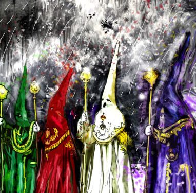 ¿No es que estaba prohibido acudir encapuchados a las manifestaciones?