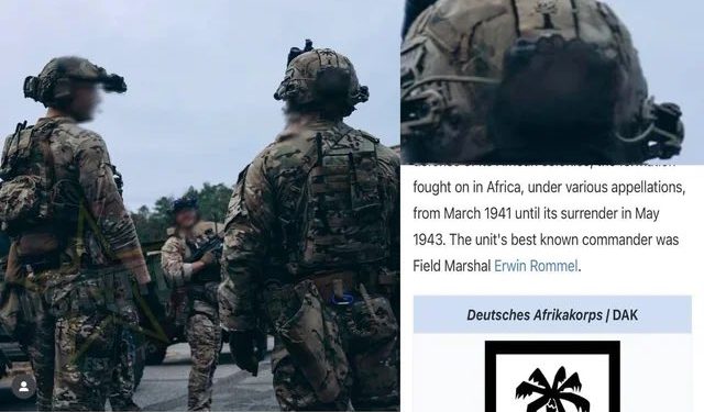 Soldado yanqui con un símbolo nazi en la mochila (¿alguna sorpresa? pasen y vean)