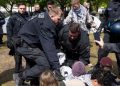 ALEMANIA. La policía desmanteló por la fuerza un campamento de apoyo a Palestina en Berlín